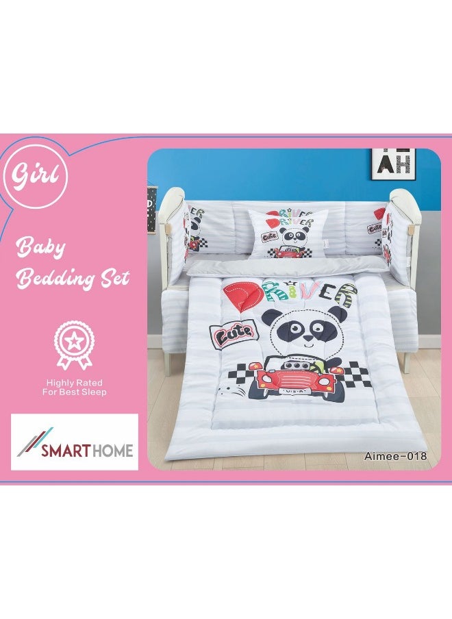 SMART HOME A set of children's bed bedding, a mattress set, a set consisting of a children's quilt, size 90X145 cm, a rubber sheet, 110X160 cm , Pillow 34x45cm , matrees 33x130 cm  - Image 5