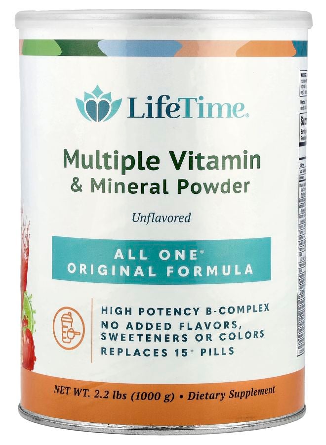 ALL ONE Nutritech Original Formula Multiple Vitamin & Mineral Powder Unflavored 2.2 lbs (1000 g) - Image 1