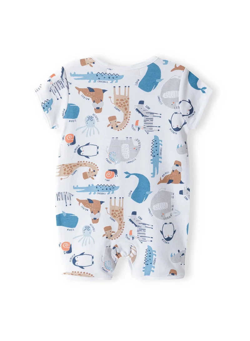 MINOTI 2-Pack Baby Rompers with Short Sleeves and Snap Closures