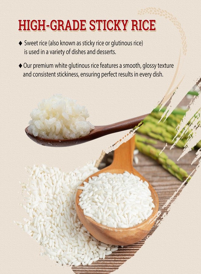 52USA Sweet Sticky Rice 2 Pound (32 Ounce), Premium Glutinous Rice 907g (Pack of 1), Gluten-Free, Vegan, All Natural, White Rice, Rich in Fibers and Minerals - Image 4