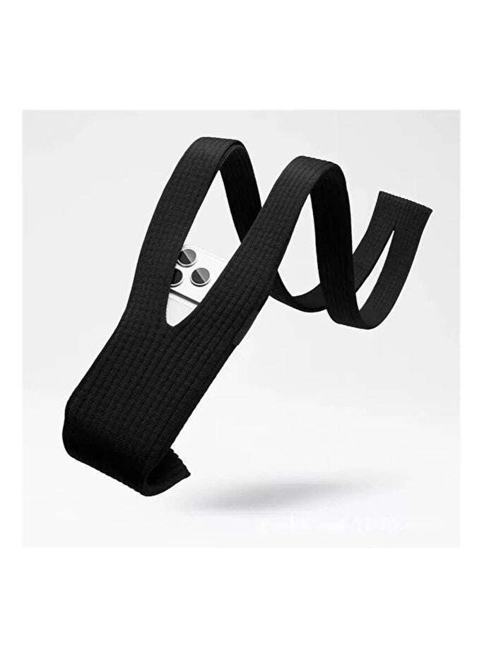 Macon 3D-Knitted Phone Pocket & Crossbody Bag (Black)– Ultra-Light Stretchable Sleeve for Full iPhone Series - Image 3