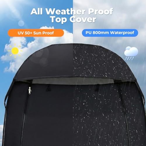 Alvantor® Shower Tent Pop Up Changing Room Outdoor Shower Enclosure Pop Up Privacy Tent Toilet Shelter Camping Dressing Room Portable Teflon Coating Fabric 4’x4’x7' Patent Pending - Image 5
