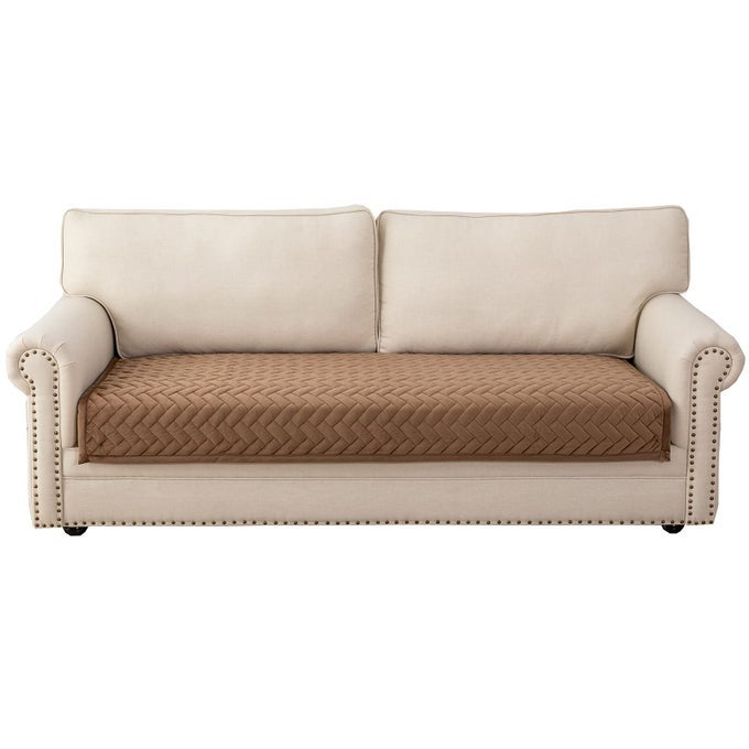 COUCH COVERSECTIONAL COUCH COVERSSOFA COVERS FOR 3 CUSHION COUCHANTISLIP SOFA SLIPCOVERS FOR DOGS CATS KIDS LOVESEAT RECLINER L SHAPED ARMREST BACKRESTBROWN 36X70ONLY 1 PIECE