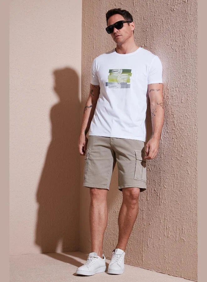 Buratti Stretch Cotton Regular Fit Normal Waist Cargo Shorts with Pockets Men's SHORTS 4510S79MILAN