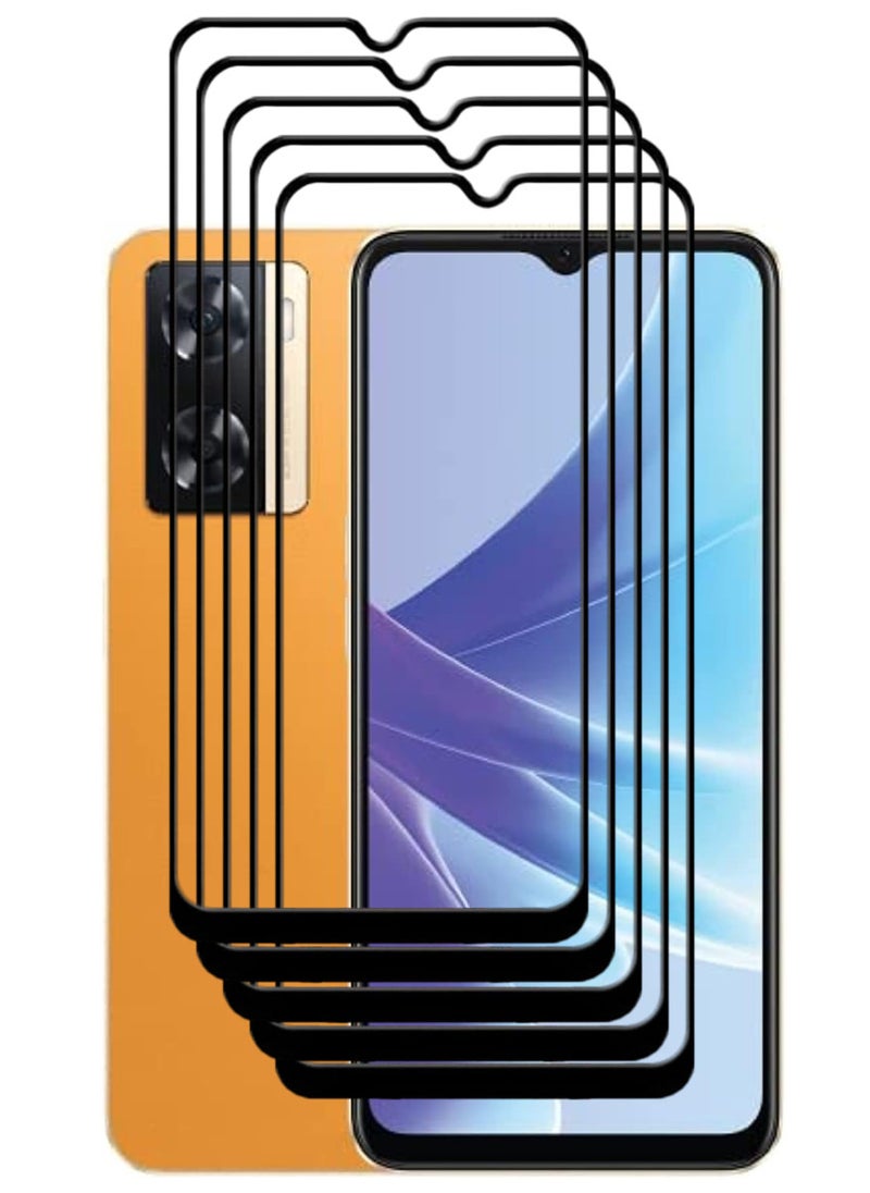 ACLIX 5 Pieces Antistatic ESD Dustproof Premium Quality High Definition Tempered Glass Screen Protector Designed For Oppo A77s - Image 1