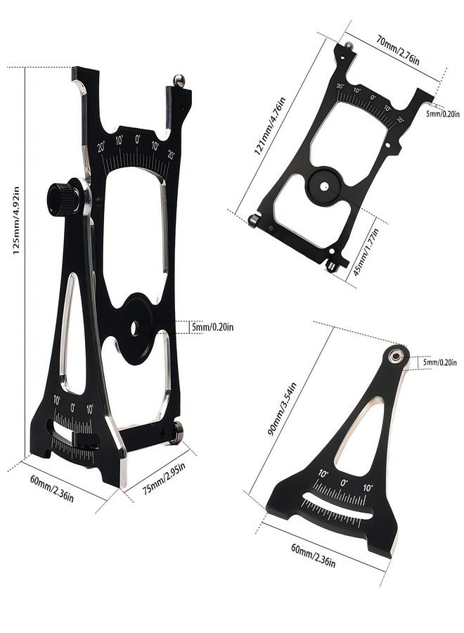 AMK Multi-Functional 1/10 RC Car Setup System with Two Gauges, Aluminum Camber Toe Slip Angle Gauge, Suspension & Steering Adjustment Tool, Alignment Tuning Tool for 1/10 RC Buggy and On Road Cars - Image 3