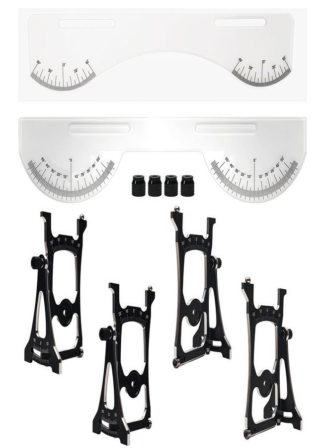 AMK Multi-Functional 1/10 RC Car Setup System with Two Gauges, Aluminum Camber Toe Slip Angle Gauge, Suspension & Steering Adjustment Tool, Alignment Tuning Tool for 1/10 RC Buggy and On Road Cars - Image 1