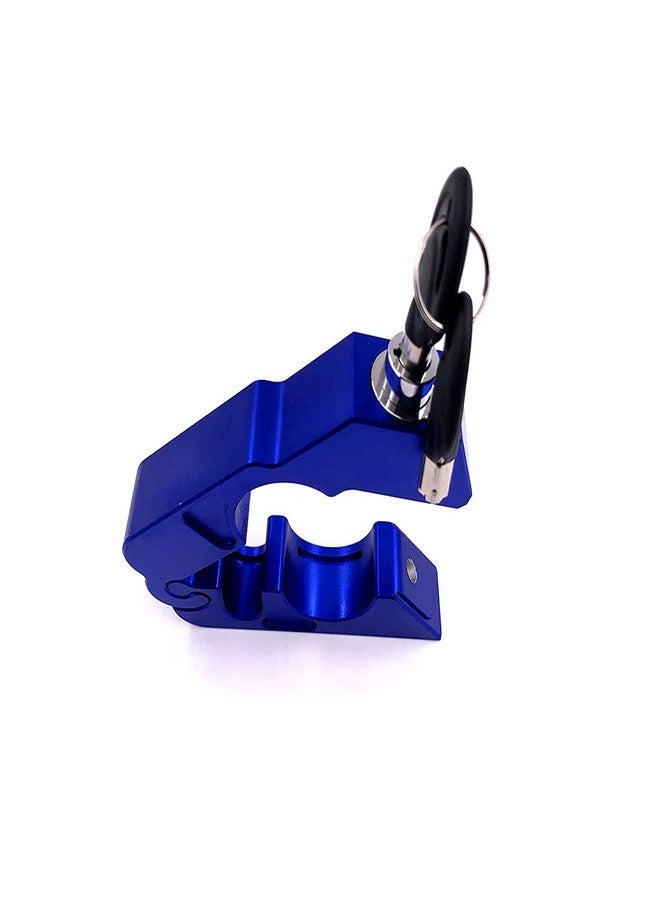 E-Bro® Motorcycle Handlebar Grip Brake Lever Lock,Anti Theft Security Caps-Lock (Blue) - Image 1