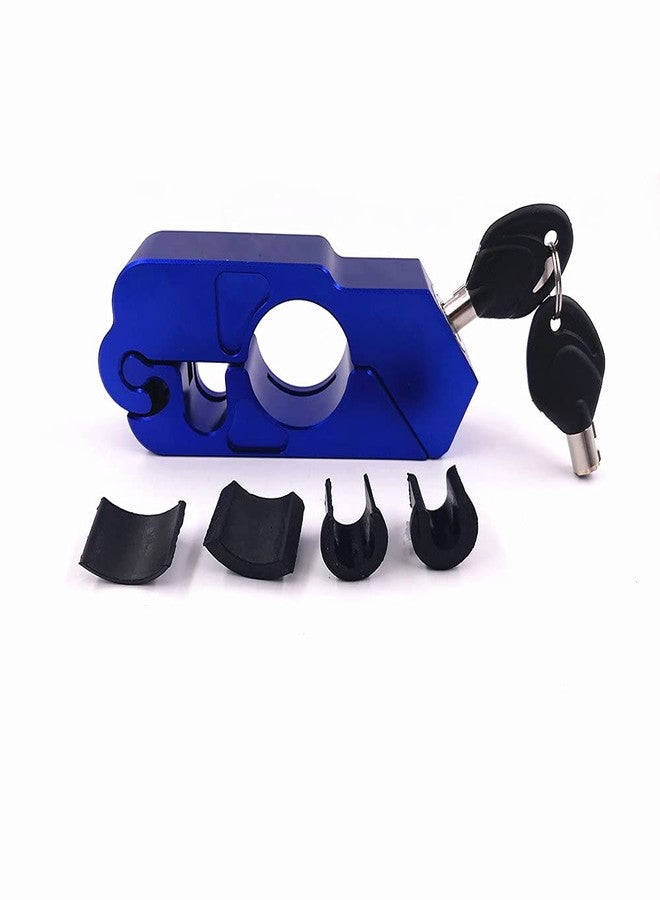 E-Bro® Motorcycle Handlebar Grip Brake Lever Lock,Anti Theft Security Caps-Lock (Blue) - Image 3