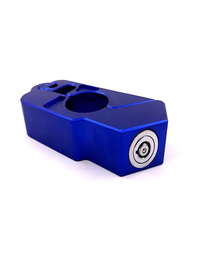 E-Bro® Motorcycle Handlebar Grip Brake Lever Lock,Anti Theft Security Caps-Lock (Blue) - Image 2