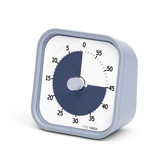 TIME TIMER Home MOD - 60 Minute Kids Visual Timer Home Edition - for Homeschool Supplies Study Tool, Timer for Kids Desk, Office Desk and Meetings with Silent Operation (Pale Shale) - Image 1