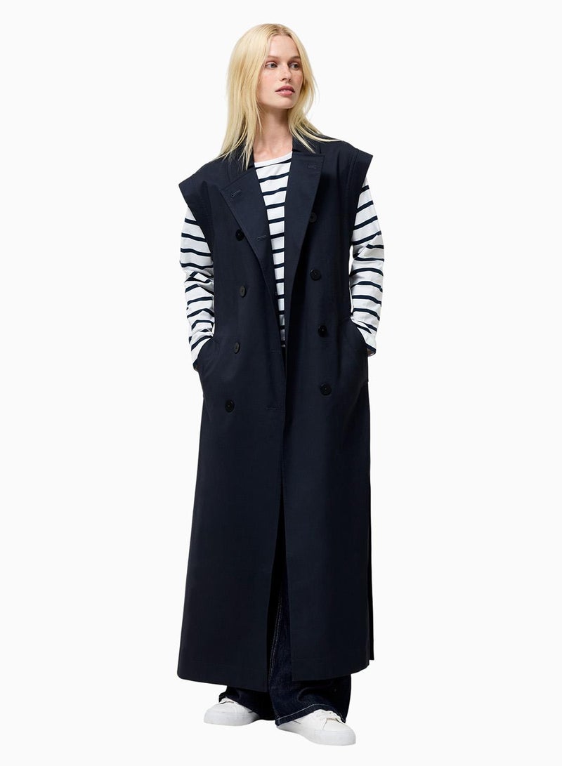 French Connection Danby Sleevelss Trench Coat - Image 1
