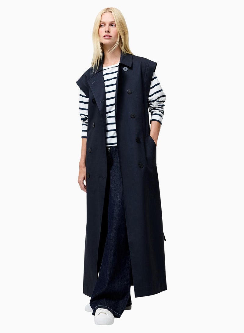 French Connection Danby Sleevelss Trench Coat - Image 2