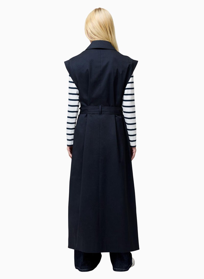 French Connection Danby Sleevelss Trench Coat - Image 3