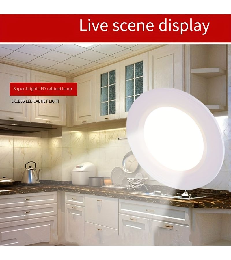 White Shell Embedded LED Ultra Thin Ceiling Lamp 3W 5W 12V Mini LED Spotlight 3000K Warm White - Image 2