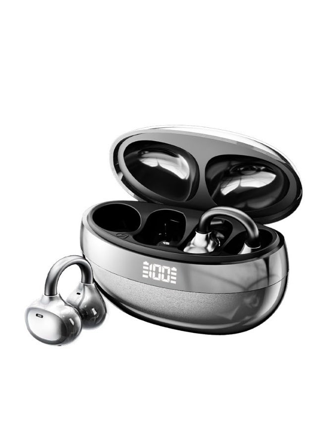 Jliyru 2026New Open Ear Clip Earbuds Wireless, 6Hrs Single Use &  with Case, Bluetooth 5.4, IPX4 Sweatproof, Lightweight Comfort Fit for Gym, All Day Wear - Image 1