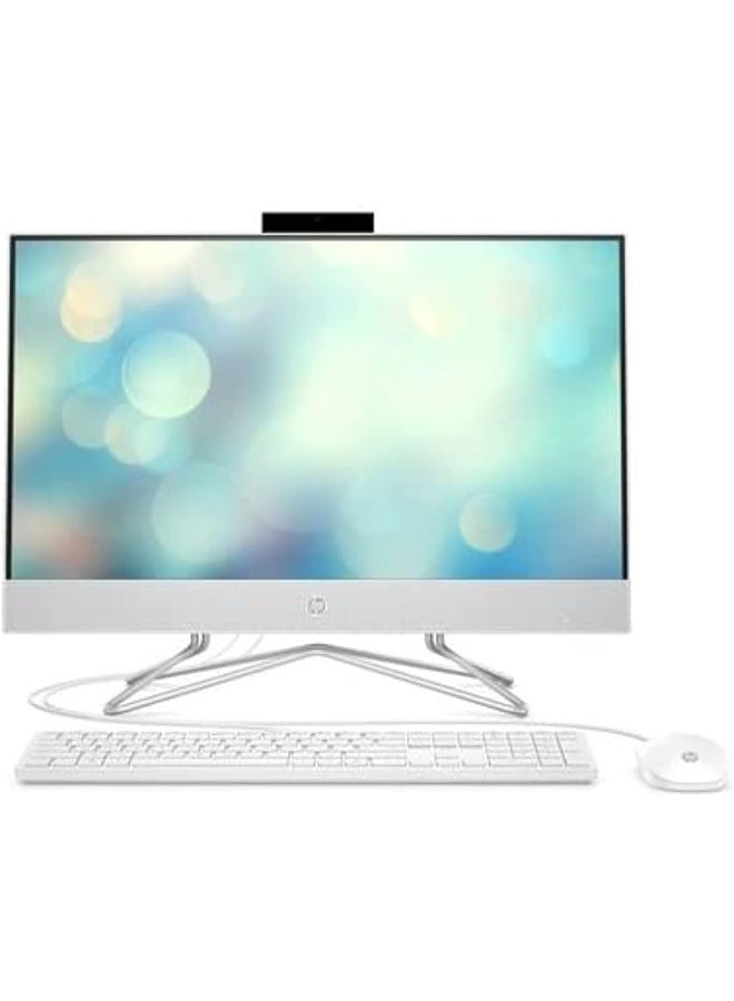 HP 24-df1004 AIO مع شاشة 24 بوصة، معالج Core i5-1135G7/ذاكرة RAM سعة 8GB/قرص SSD سعة 256GB/رسومات Intel Iris XE/نظام Windows 10 Home - Image 1