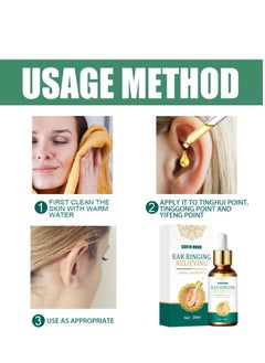 SOUTH MOON Ear Ringing Relieving Drops Treatment Ear Hard Hearing Tinnitus Symptoms Earache Alleviate Health Care - 20 ml  - Image 4