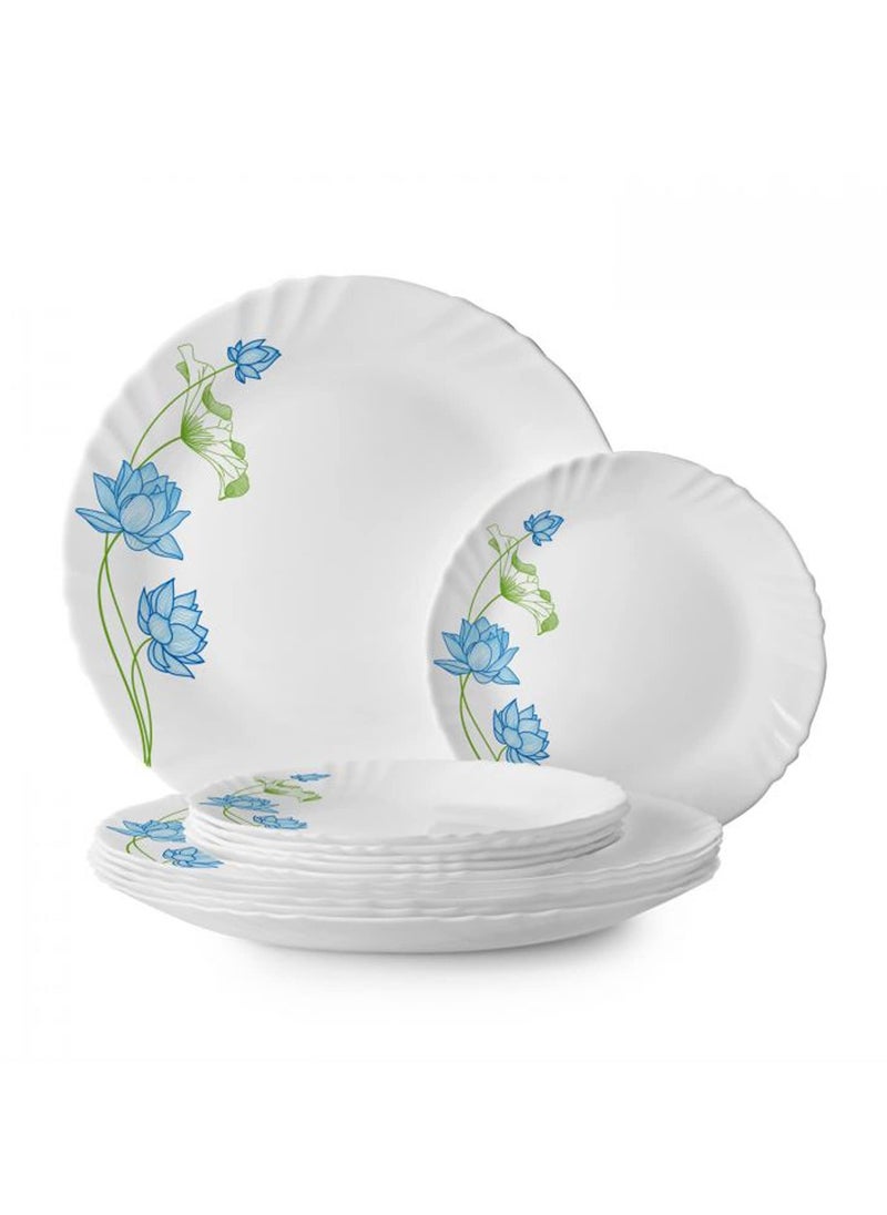 Cello Dinner Set 16pcs –  Durable Opalware Construction, Microwave Safe, Multicolour Tableware, Perfect for Everyday Use and Special Occasions – Elegant & Versatile Dining Set  - Image 1