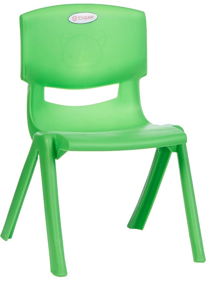 ESQUBE Esqube Baby Chair Kids Plastic School Study Chair Green Color  - Image 1