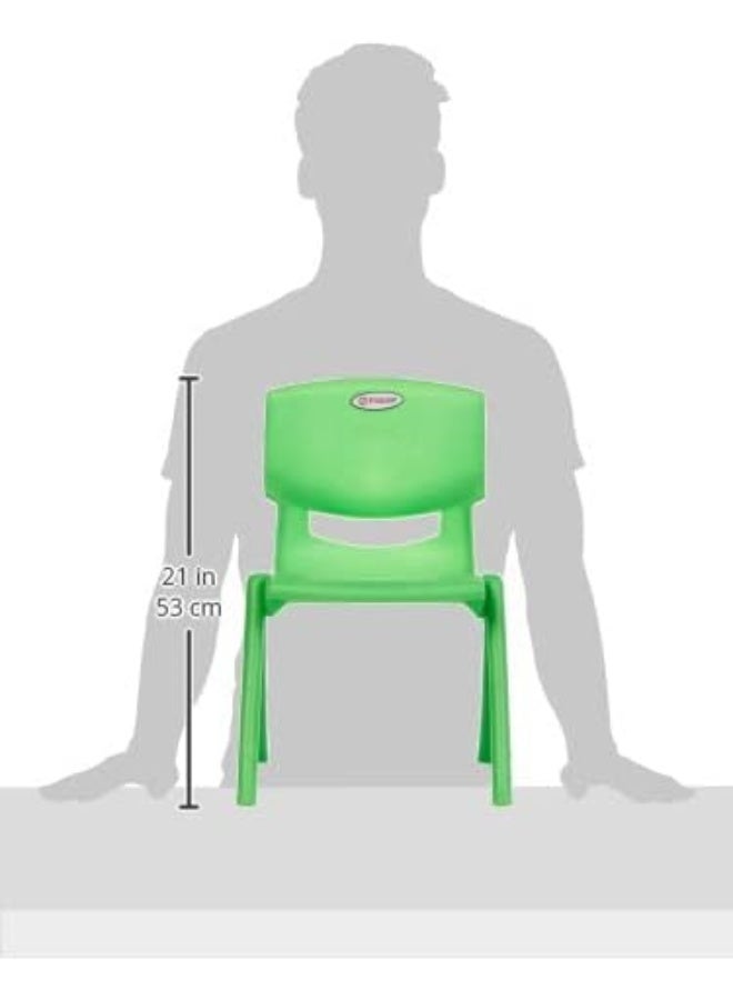 ESQUBE Esqube Baby Chair Kids Plastic School Study Chair Green Color  - Image 2