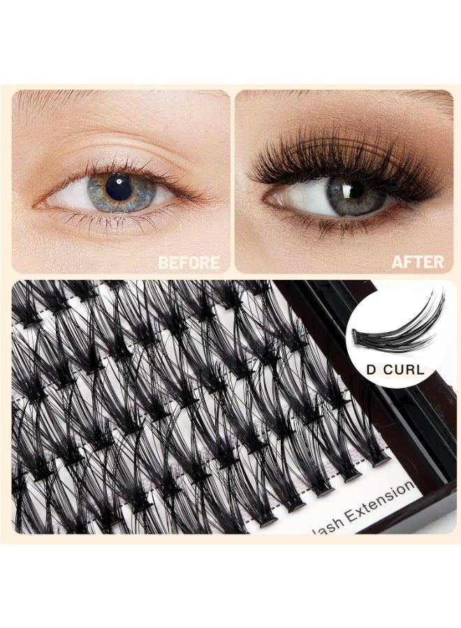 VAYATOR False Eyelashes Kit 7D10D20D30D40D50D 200pcs D Curl 1018mm Mixed Mink Eyelashes Extension Natural Faux Eyelashes Individual Lashes Makeup Tools 30D10mm12mm Mixed - Image 4
