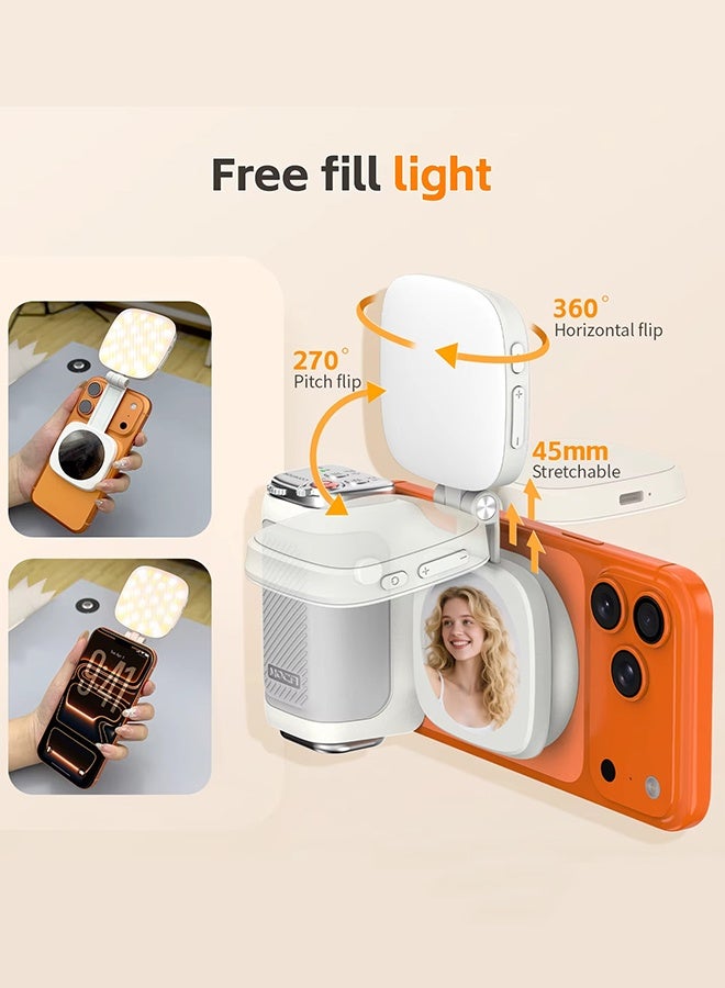 COMITOK Magnetic Phone Camera Hand Grip Smart Holder with Mirror Light for Iphone & Android Shooting Aid Accessory - Image 5