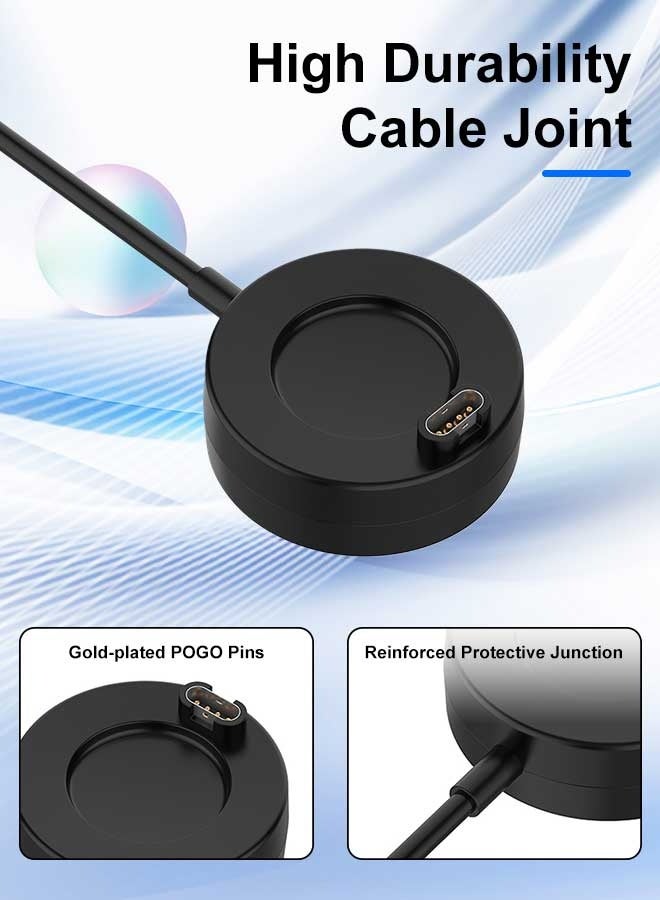 بشكل مختصر منصة شاحنة سلك شحن USB-A لـ Garmin Vivoactive 6/5/4/3 1 متر لـ Garmin Tactix8 AMOLED/Solar Venu 3 3S Instinct Fenix 7 7S 7X 6 6S 6X/5 5S 5X/Forerunner 955 265 265S 965 158 - Image 3