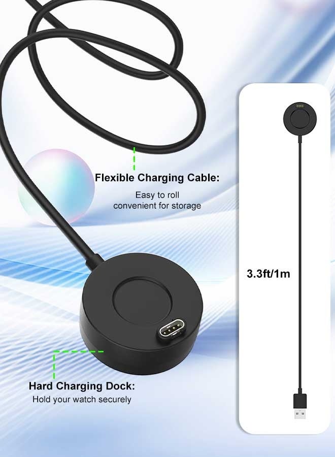 بشكل مختصر منصة شاحنة سلك شحن USB-A لـ Garmin Vivoactive 6/5/4/3 1 متر لـ Garmin Tactix8 AMOLED/Solar Venu 3 3S Instinct Fenix 7 7S 7X 6 6S 6X/5 5S 5X/Forerunner 955 265 265S 965 158 - Image 2