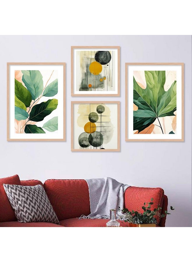 walllane - Beige Colour Art Painting For Living Room Bedroom Office | Nature Painting With Frame | Painting For Wall Decoration (10 Inch x 13 Inch) Set 4 Cate- 019 - Image 3