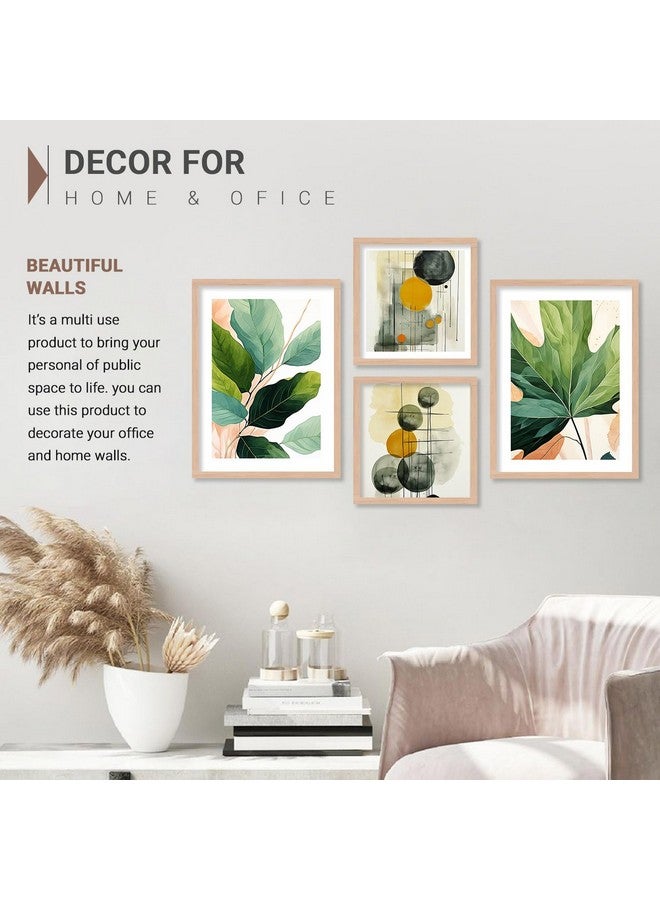 walllane - Beige Colour Art Painting For Living Room Bedroom Office | Nature Painting With Frame | Painting For Wall Decoration (10 Inch x 13 Inch) Set 4 Cate- 019 - Image 5
