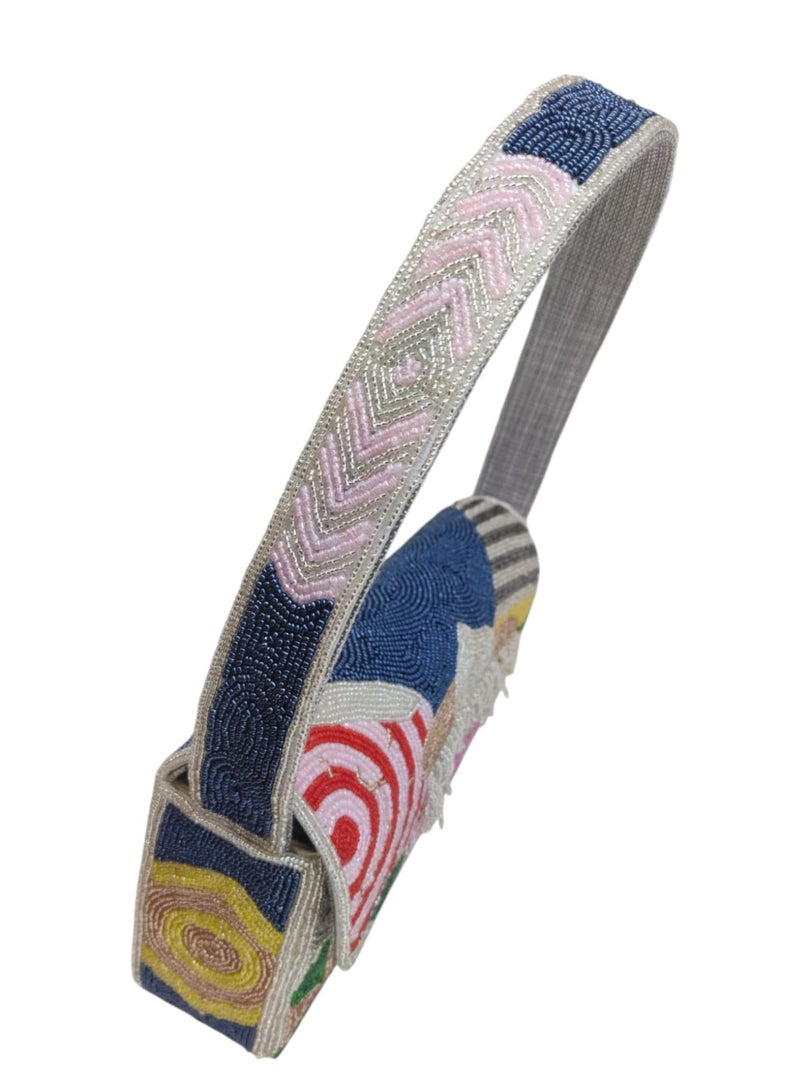 أركاد حقيبة كتف مطرزة يدوياً من أركاد – تطريز متعدد الألوان بتصميم أنيق - Image 4