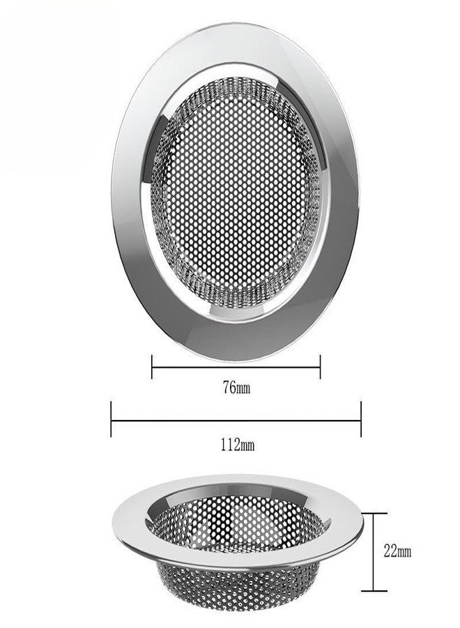 Homecure Homcure Rust-Proof Premium Kitchen Sink Strainer with Fine Mesh Sink Drain Strainer for Kitchen, Utility Sinks & Bathroom | Prevents Food Wastage & Hair Clogs | (Stainless Steel, Round-Pack of 1) - Image 2