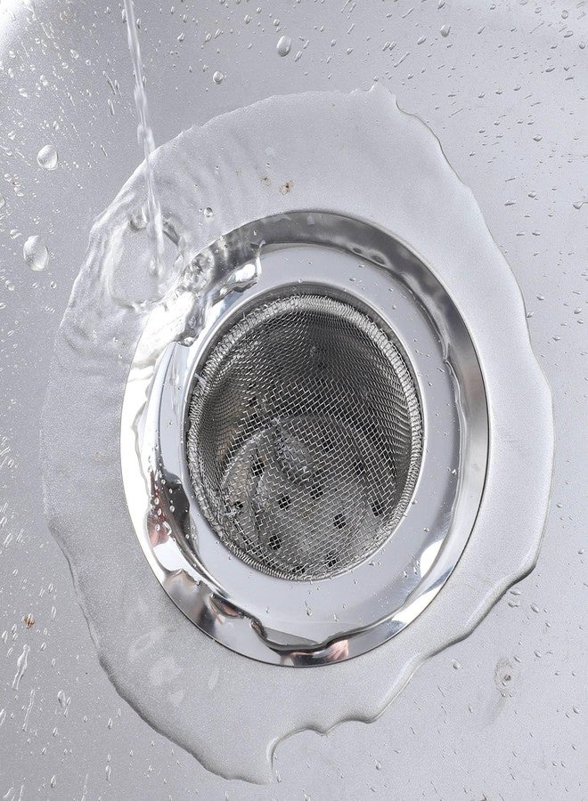 Homecure Homcure Rust-Proof Premium Kitchen Sink Strainer with Fine Mesh Sink Drain Strainer for Kitchen, Utility Sinks & Bathroom | Prevents Food Wastage & Hair Clogs | (Stainless Steel, Round-Pack of 1) - Image 3