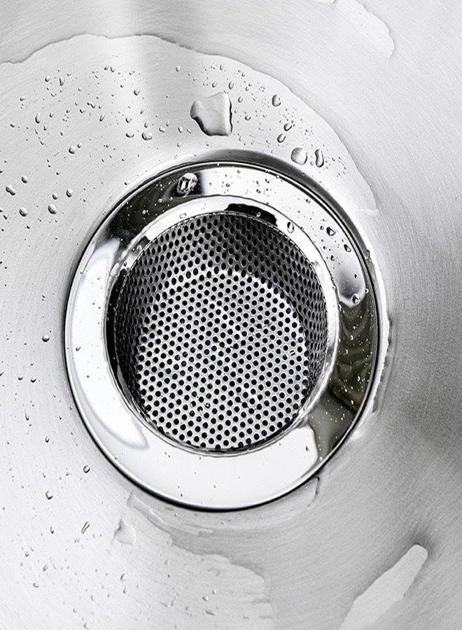Homecure Homcure Rust-Proof Premium Kitchen Sink Strainer with Fine Mesh Sink Drain Strainer for Kitchen, Utility Sinks & Bathroom | Prevents Food Wastage & Hair Clogs | (Stainless Steel, Round-Pack of 1) - Image 5