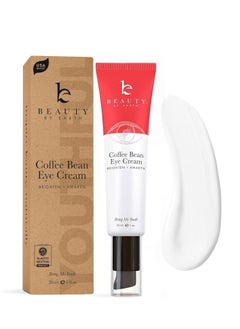 Beauty by Earth Beauty by Earth Caffeine Eye Cream for Puffiness & Bags Under Eyes - USA Made with Natural & Organic Ingredients, Under Eye Cream for Dark Circles with Glycerin & Vitamin E, Brightens & Refreshes  - Image 1