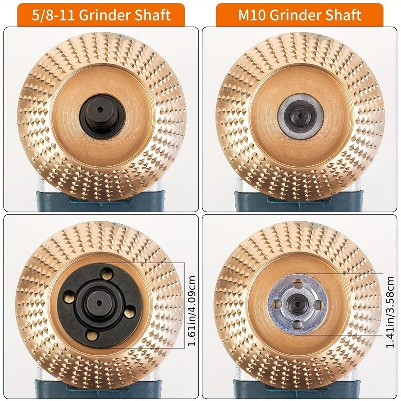 3pcs 4 Inch Wood Shaping Disc For Angle Grinder With 7/8 Arbor - Image 3