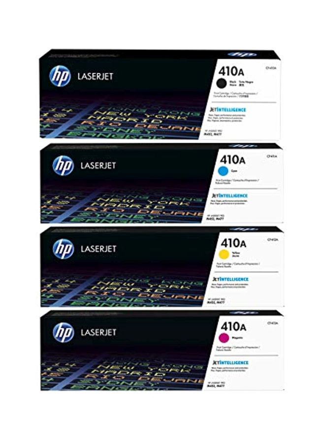 HP مجموعة خرطوشة حبر 410A من 4 قطع متعدد الألوان - Image 1