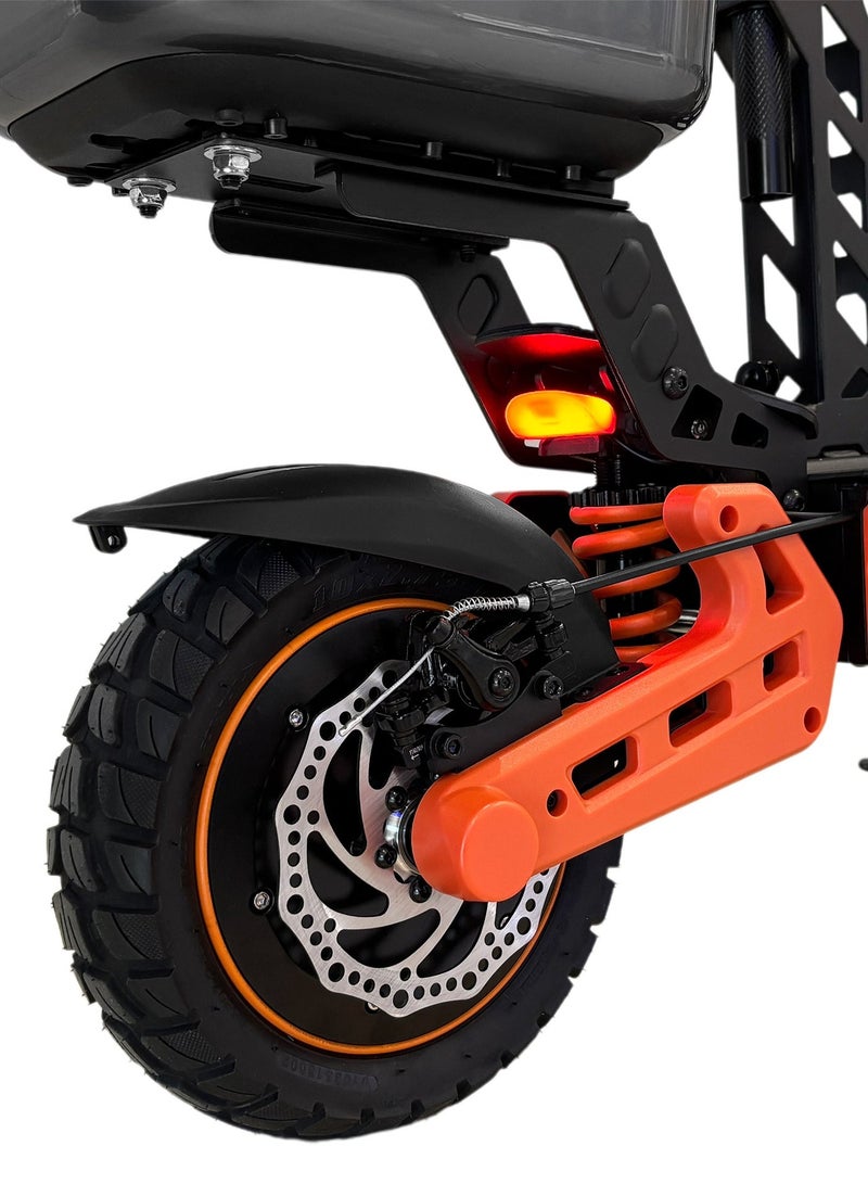 Crony D2 PRO Max Speed 70KM/H E-Scooter,1500W Brushless Motor 48V 15Ah Battery, Long Range 20-40KM, Foldable Off-Road Electric Scooter for Adults, Dual Suspension, Front Disc & Rear Power-Off Brake, Aluminum Frame, Portable Heavy-Duty Commuter Scooter, All-Terrain, LED Headlights, 120KG Load, Urban Mobility, Durable Senior & adults Electric Skateboard Scooter - Image 4