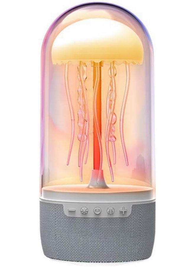 Jellyfish Design Speaker, Portable Flashlight, Bluetooth Speaker, 7 Color LED Party Lights - Image 1