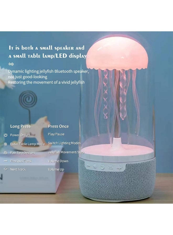 Jellyfish Design Speaker, Portable Flashlight, Bluetooth Speaker, 7 Color LED Party Lights - Image 2