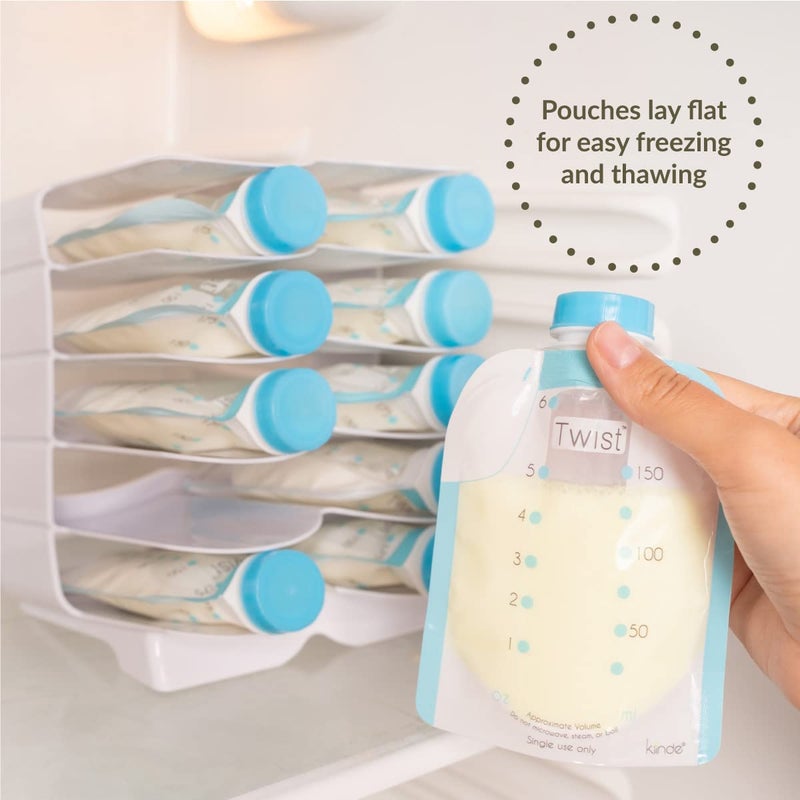 Kiinde Keeper Breast Milk Bags and Baby Food Pouches Organizer, Freezer Storage - Image 5