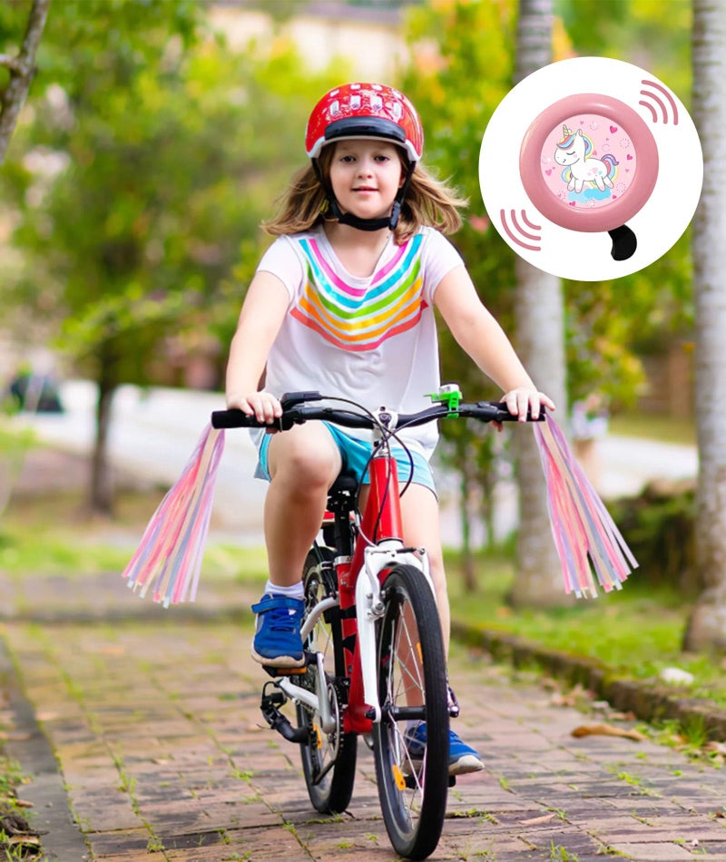 INIMAGINE 2 Pcs Cycle Bell, Cycle Horn, Easy to Use Cycle Gadget Cartoon Bells are Super Loud Strong and Durable Suitable for Little Boys or Girls - Image 4