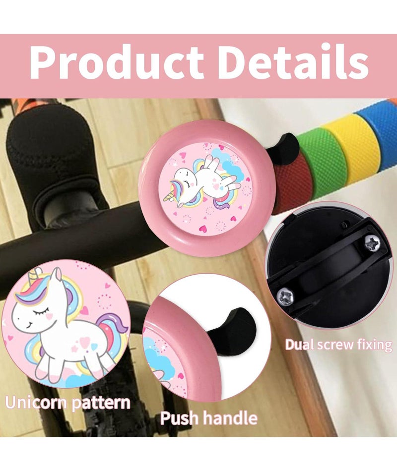 INIMAGINE 2 Pcs Cycle Bell, Cycle Horn, Easy to Use Cycle Gadget Cartoon Bells are Super Loud Strong and Durable Suitable for Little Boys or Girls - Image 3