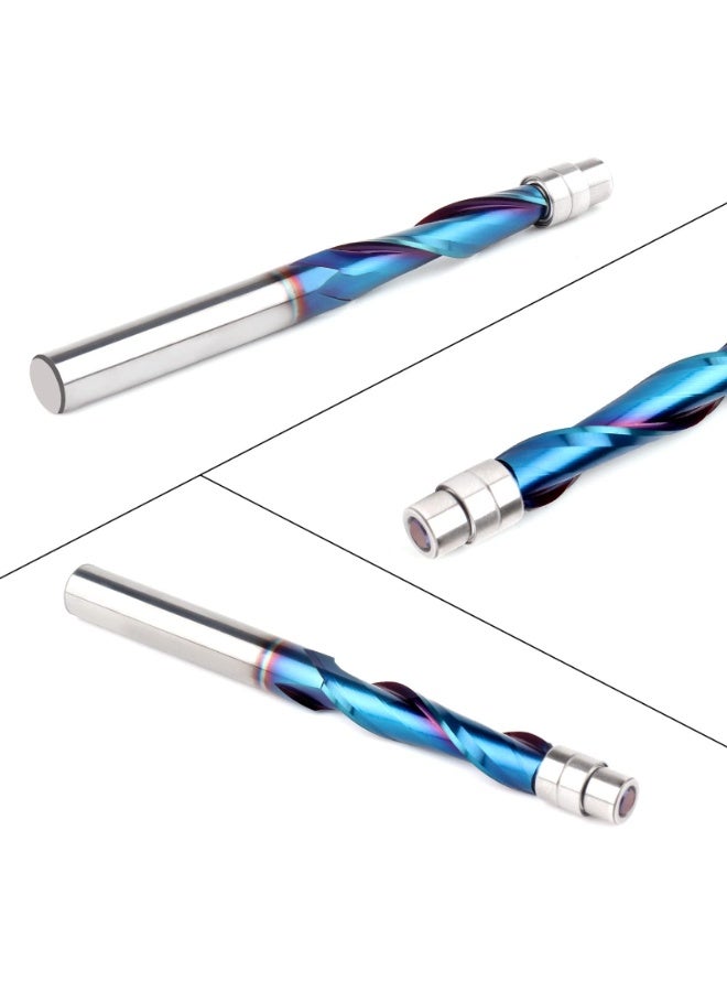 Upcut Spiral Flush Trim Router Bit, 1/4 Inch Shank Solid Carbide Flush Trim Router Bits Spiral with Nano Coated (1/4" Shank Up-Cut) - Image 4