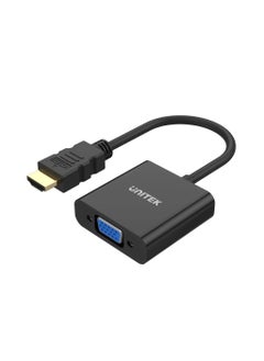 UNITEK HDMI to VGA Adapter with 3.5mm for Stereo Audio  - Image 1