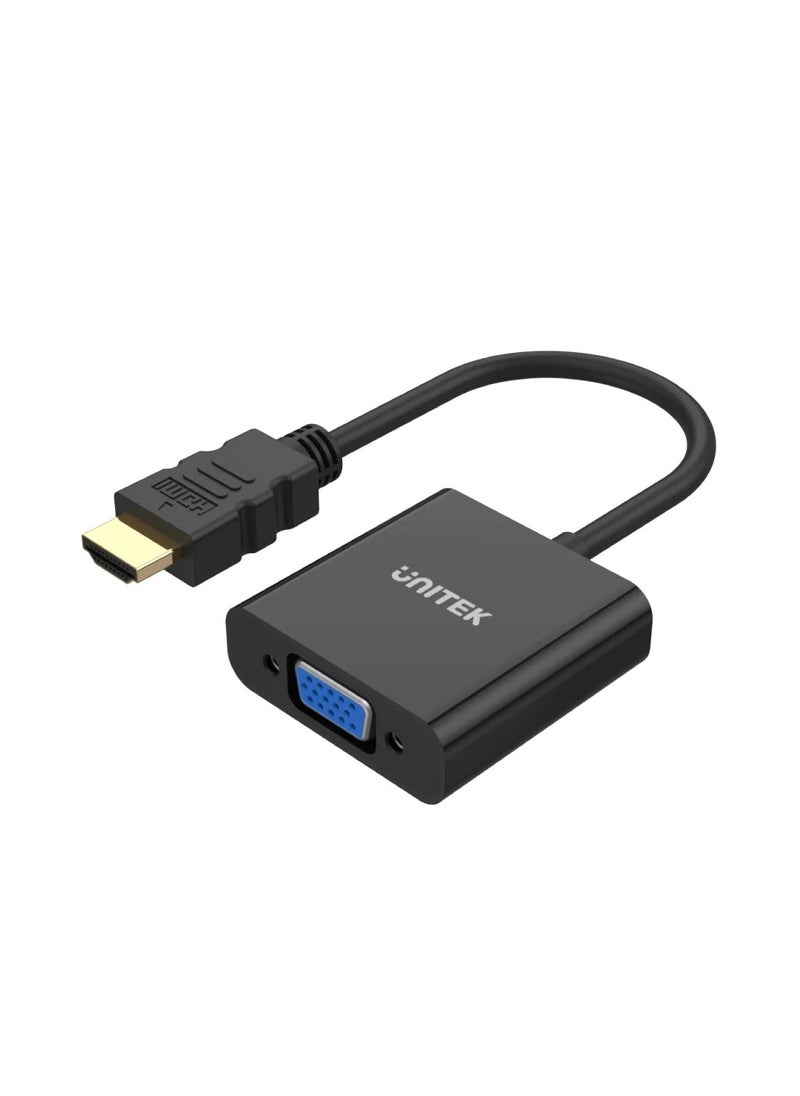 UNITEK محول HDMI إلى VGA بمقبس 3.5 ملم للصوت الاستريو  - Image 1