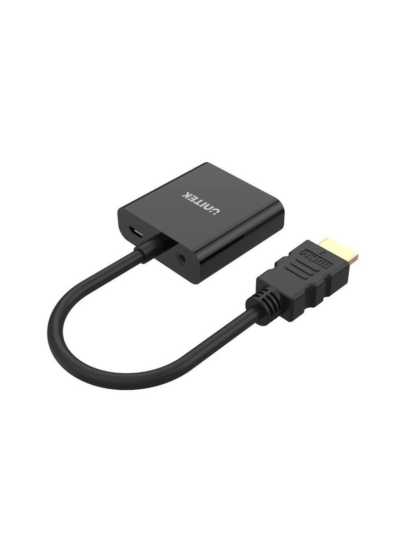 UNITEK محول HDMI إلى VGA بمقبس 3.5 ملم للصوت الاستريو  - Image 3