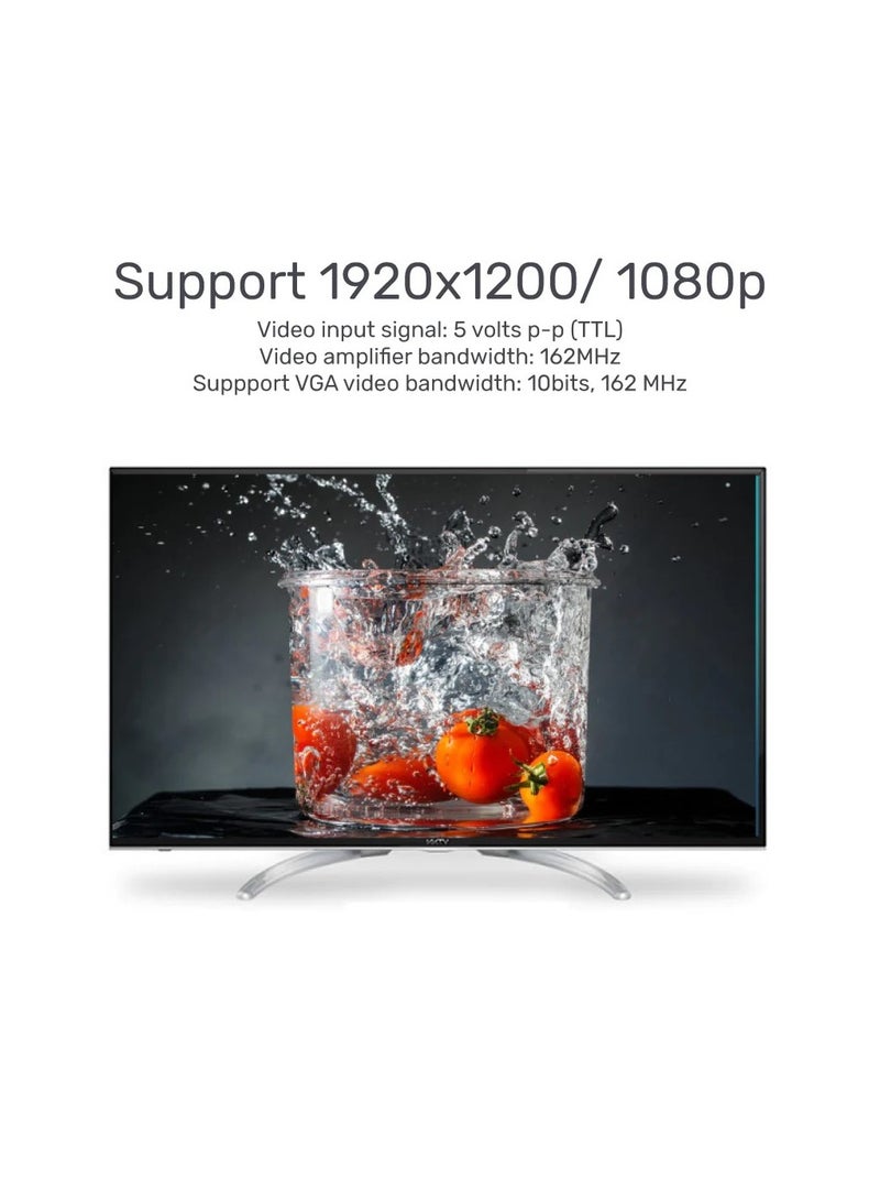 UNITEK محول HDMI إلى VGA بمقبس 3.5 ملم للصوت الاستريو - Image 2