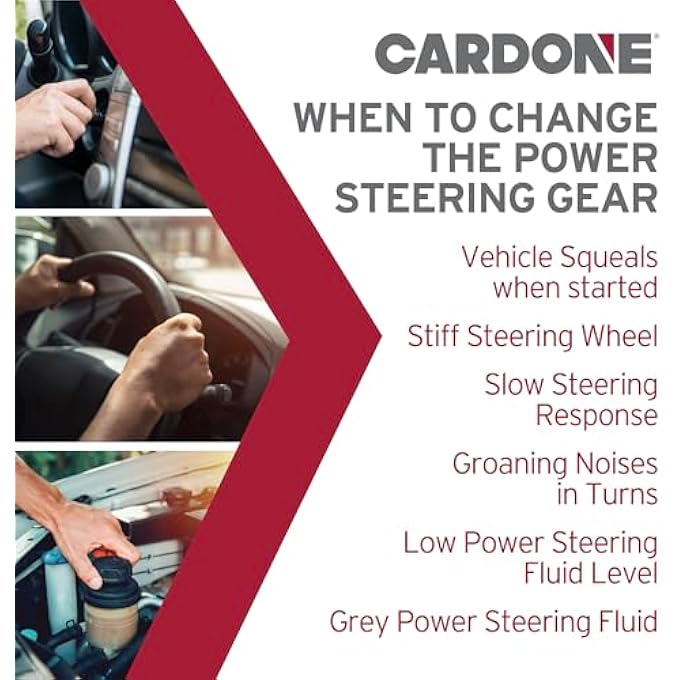 Cardone 277516 Remanufactured Power Steering Gear Black - Image 3